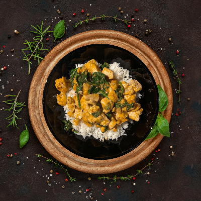 Thaise curry - Malse Kipfilet - Basmati rijst (High Proten)