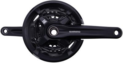 SHIMANO crankstel 3 x 9 speed fc-mt210-3 met 175mm crankarm 40-30-22t zwart