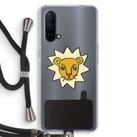 Kleine leeuw: OnePlus Nord CE 5G Transparant Hoesje met koord