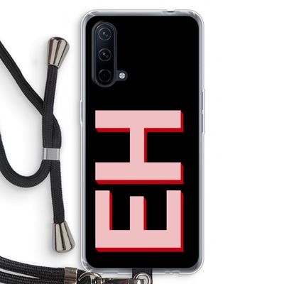 Monogram: OnePlus Nord CE 5G Transparant Hoesje met koord