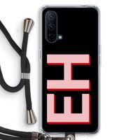 Monogram: OnePlus Nord CE 5G Transparant Hoesje met koord
