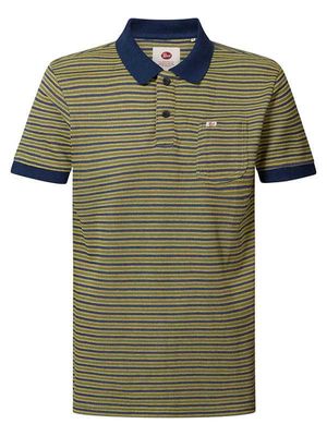 51% korting - Petrol Industries Heren Gestreepte polo Fresh Lemon - S 51% korting - Petrol Industries Heren Gestreepte polo Fresh Lemon - S