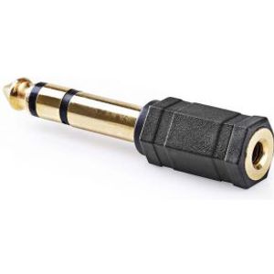 Stereo Audioadapter | 6,35 mm male - 3,5 mm female | 10 stuks | Zwart [CAGP23930BKG]