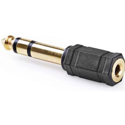 Stereo Audioadapter | 6,35 mm male - 3,5 mm female | 10 stuks | Zwart [CAGP23930BKG]