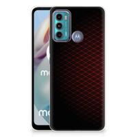 Motorola Moto G60 | TPU bumper | Geruit Rood Motorola Moto G60 | TPU bumper | Geruit Rood