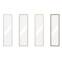 Wandspiegel Home ESPRIT Bruin Beige Grijs Stads 35 x 2 x 132 cm (4 Stuks)