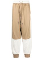 JW Anderson pantalon de jogging fuselé à design colour block - Marron - thumbnail