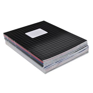 Voordeelpakket 10x A5 ruitjes schriften gekleurd 10 mm - Schriften