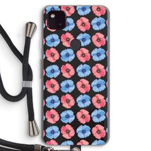 Klaproosjes: Pixel 4a 5G Transparant Hoesje met koord