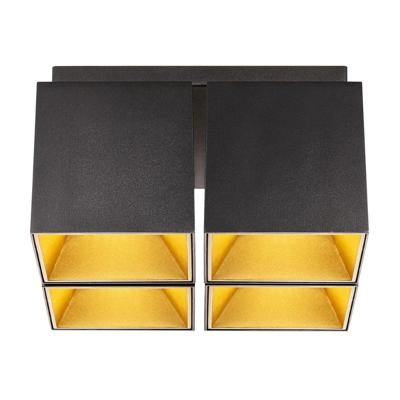 Plafondspot mat zwart & messing met GU10 fitting Nordlux Ethan