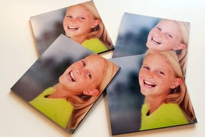 Onderzetters met foto 9x9 cm