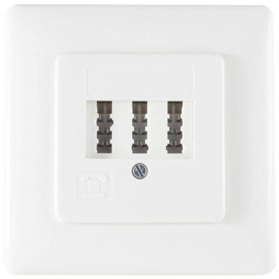 Shiverpeaks BS74051W Telefoonaansluitdoos Telefoon Inbouw (in muur) Wit