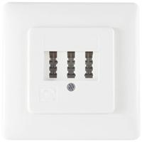 Shiverpeaks BS74051W Telefoonaansluitdoos Telefoon Inbouw (in muur) Wit