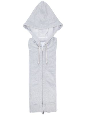 Veronica Beard capuche zippée amovible - Gris