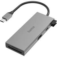 Hama USB-C (USB 3.2 Gen 2) multiport hub 6 poorten Grijs
