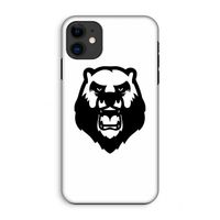 Angry Bear (white): iPhone 11 Tough Case