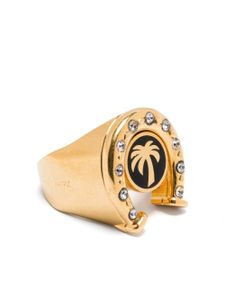 Palm Angels bague Horseshoe à strass