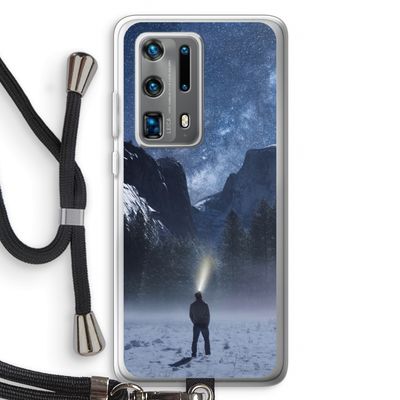 Wanderlust: Huawei P40 Pro Plus Transparant Hoesje met koord