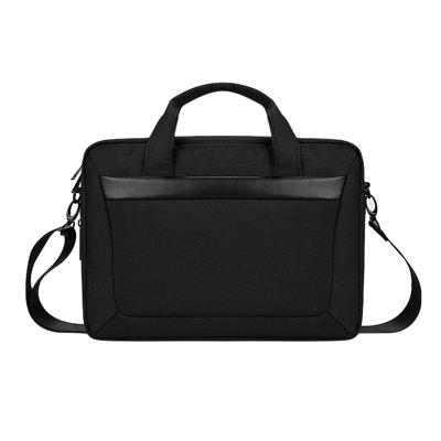 DJ06 Oxford doek waterdichte slijtage-resistente Portable uitbreidbaar laptoptas voor 14 1 inch laptops met afneembare schouderriem (zwart)