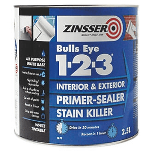 zinsser bulls eye 1-2-3 wit 1 ltr