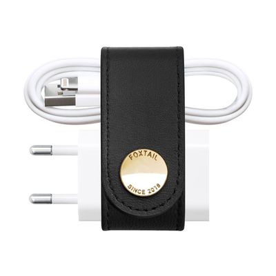 Foxtail - Leren iPhone Organizer - Charcoal