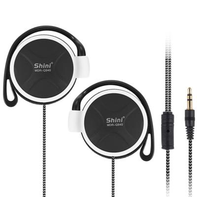 Shini Q940 3.5 mm Super Bass EarHook oortelefoon voor MP3-speler computer mobiel (wit geen MIC)