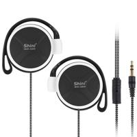 Shini Q940 3.5 mm Super Bass EarHook oortelefoon voor MP3-speler computer mobiel (wit geen MIC)