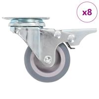 VidaXL 8 st zwenkwielen 50 mm