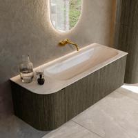 Badmeubel Mondiaz Kurve-Dlux | 125 cm | Meubelkleur Shadow | Wastafelkleur Meli | Solid surface | Wasbak rechter zijde spoelbak | Zonder kraangat(en) Badmeubel Mondiaz Kurve-Dlux | 125 cm | Meubelkleur Shadow | Wastafelkleur Meli | Solid surface | Wasbak rechter zijde spoelbak | Zonder kraangat(en)