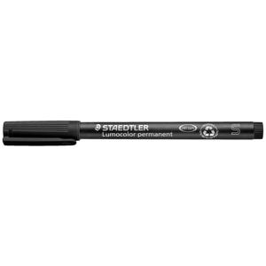 Staedtler Lumocolor permanent S DRY SAFE 313-9 Permanent marker Zwart Watervast: Ja