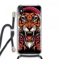 Tiger and Rattlesnakes: iPhone XS Max Transparant Hoesje met koord