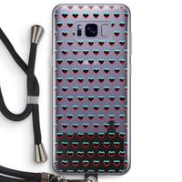 Hartjes: Samsung Galaxy S8 Plus Transparant Hoesje met koord Hartjes: Samsung Galaxy S8 Plus Transparant Hoesje met koord