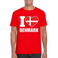 I love Denemarken supporter shirt rood heren 2XL  -