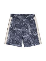 Palm Angels Kids short à motif cachemire - Bleu