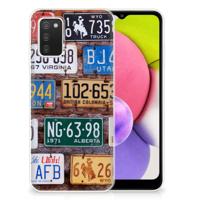 Samsung Galaxy A03S | Siliconen hoesje | met foto Kentekenplaten