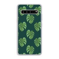 Monstera leaves: Samsung Galaxy S10 5G Transparant Hoesje