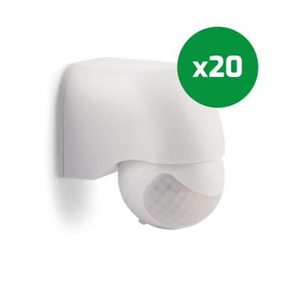 LED-bewegingsmelder muur opbouw buiten wit