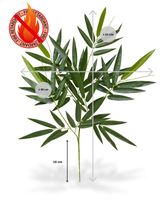Brandvertragende Bamboe Kunsttak 60 cm FR - thumbnail