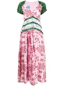 Macgraw robe longue Tilda en soie - Rose