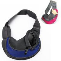 Hond en kat Sling vervoerder handen gratis omkeerbare Pet papoose tas grootte: klein (blauw)
