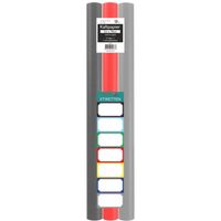 Benza Kaftpapier voor schoolboeken - lichtgrijs, donkergrijs, rood - 200 x 70 cm - 3 rollen