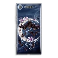 Vleermuizen Maan: Sony Xperia XZ1 Transparant Hoesje