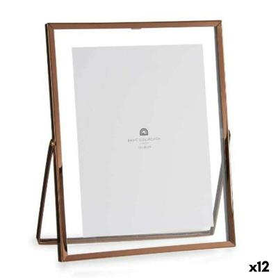 Fotolijsten Gift Decor MS61015-C-C MS61015-C-C Koper Metaal Glas Plastic (12 Stuks)