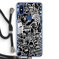 Vexx Black Mixtape: Xiaomi Mi Mix 3 Transparant Hoesje met koord