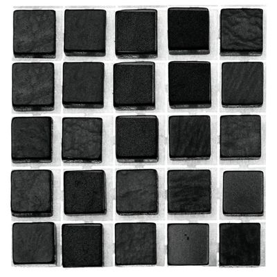 357x stuks mozaieken maken steentjes/tegels kleur zwart 5 x 5 x 2 mm