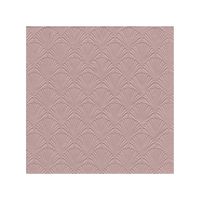 16x Luxe 3-laags servetten met patroon oud roze 33 x 33 cm - Feestservetten - thumbnail