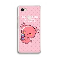 Love You A Lotl: Google Pixel 3 Transparant Hoesje