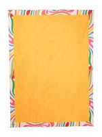 PUCCI Junior serviette monogrammée à bords contrastants - Orange