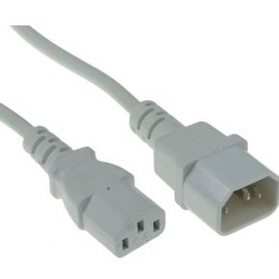 ACT Netsnoer C13 - C14 wit 1,8 m
