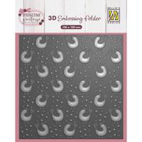 Nellie's Choice • 3d embossing folder achtergrond kippen 15x15cm
